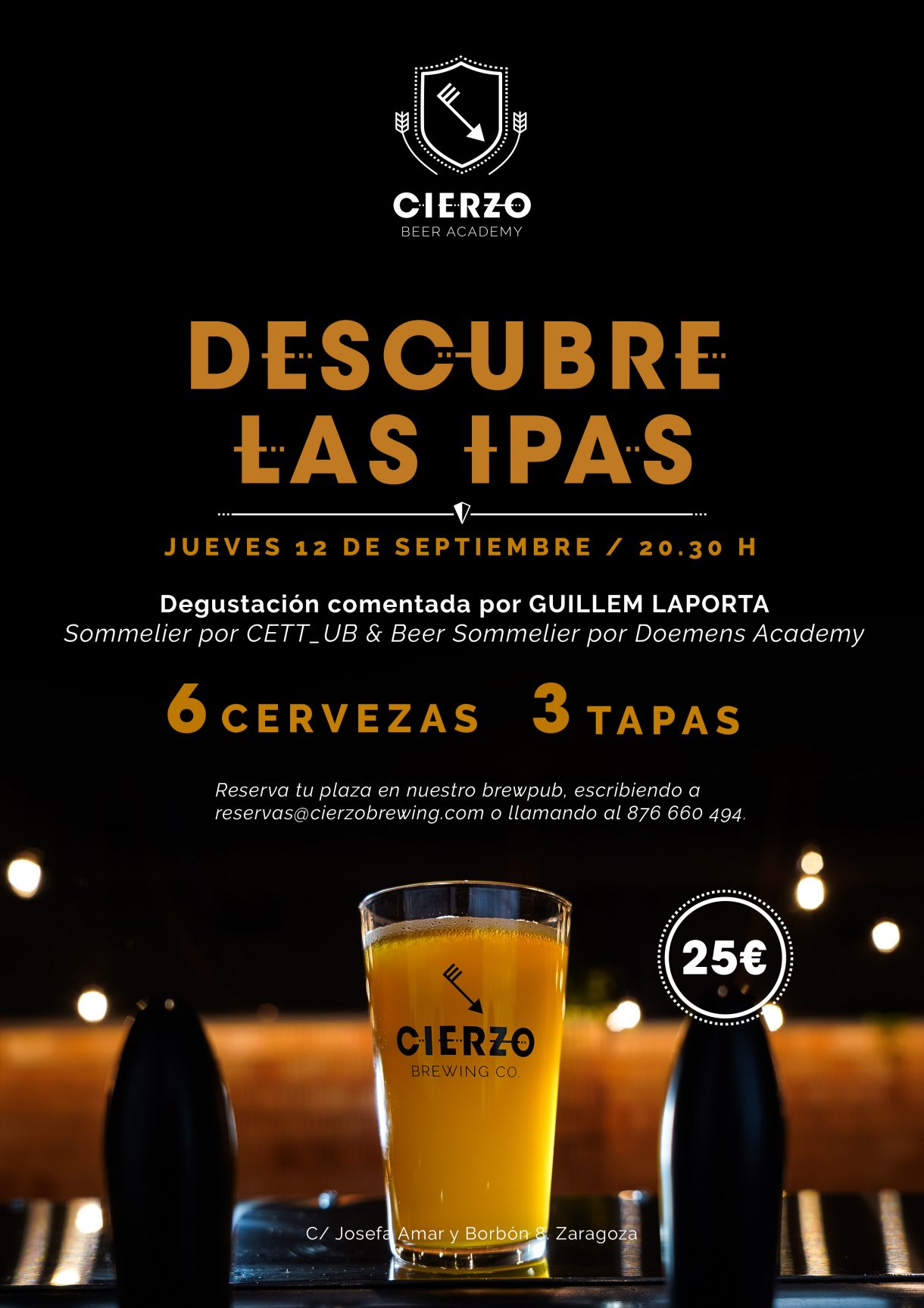 cata cerveza artesana ipa zaragoza