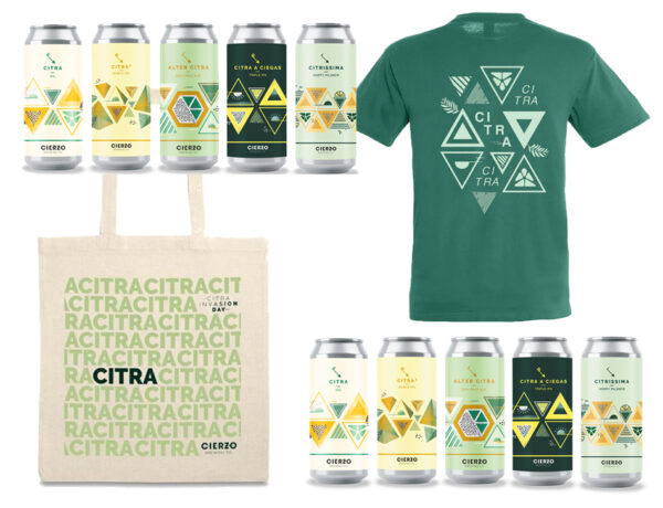 pack citra invasion cervezas camiseta tote bag