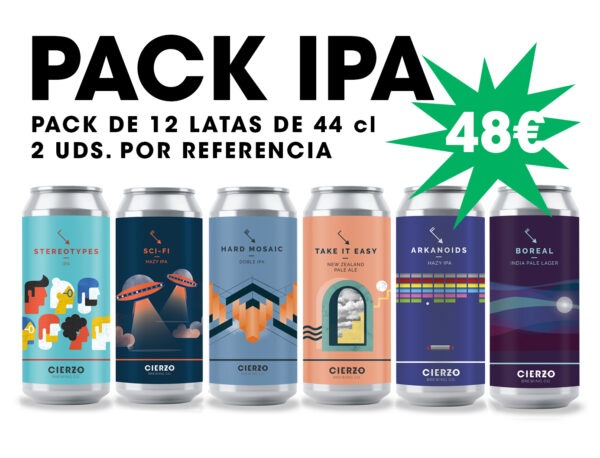 pack de cervezas artesanas IPA