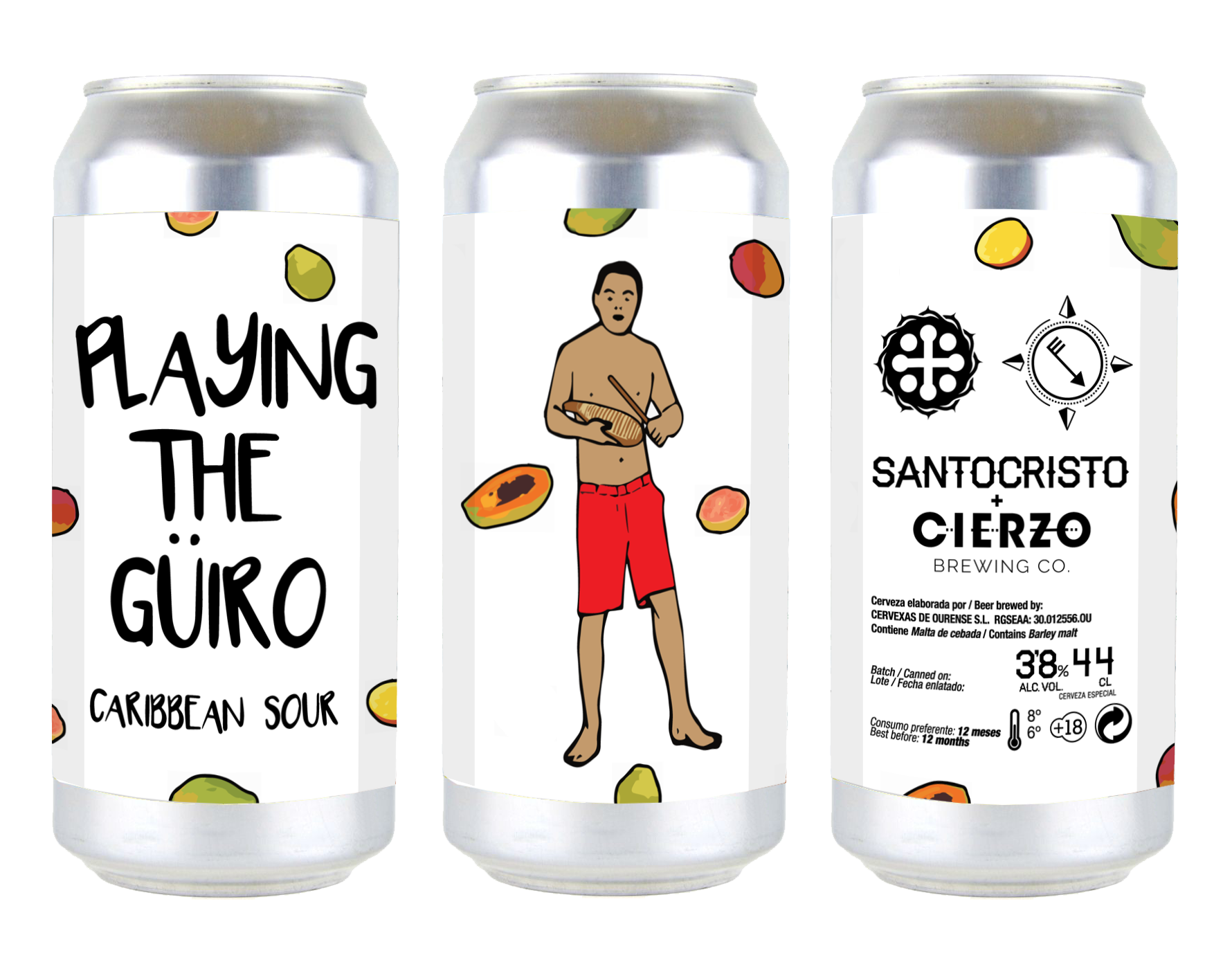 Playing The Güiro - Caribbean Sour(Pack de 12 latas) - Cierzo Brewing Co. - Cierzo Brewing
