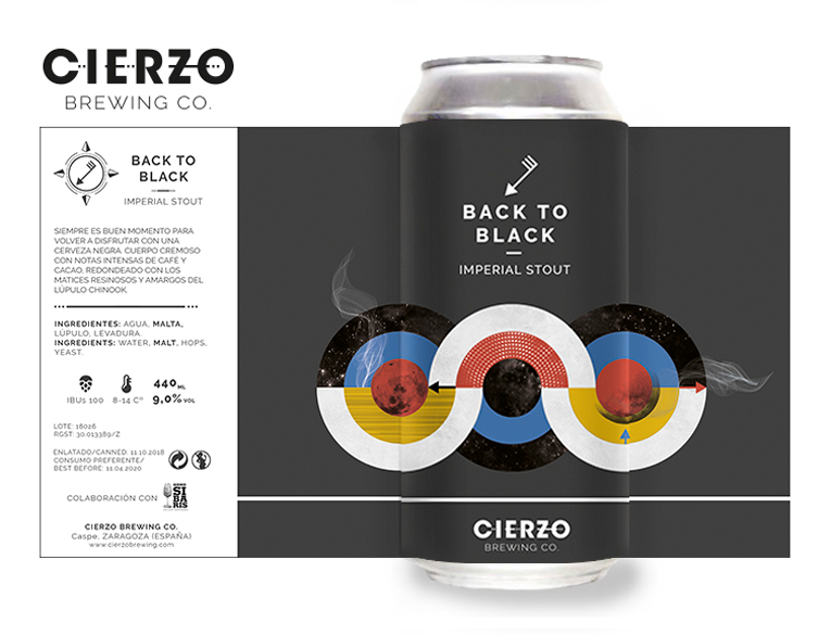 cerveza back to black imperial stout zaragoza