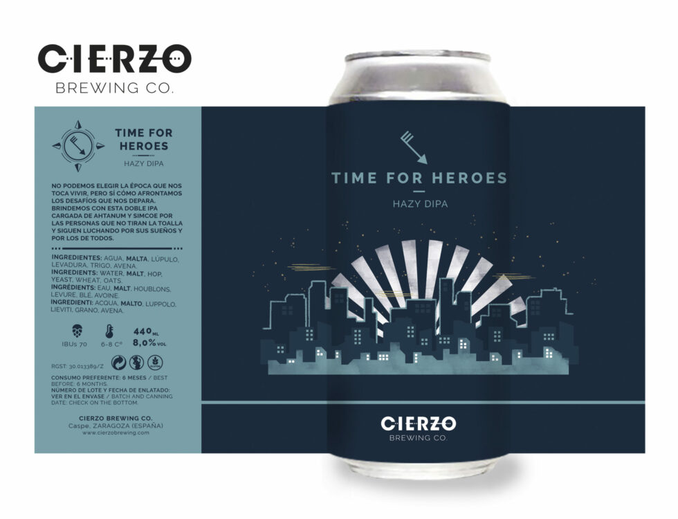 time for heroes hazy doble ipa cerveza zaragoza