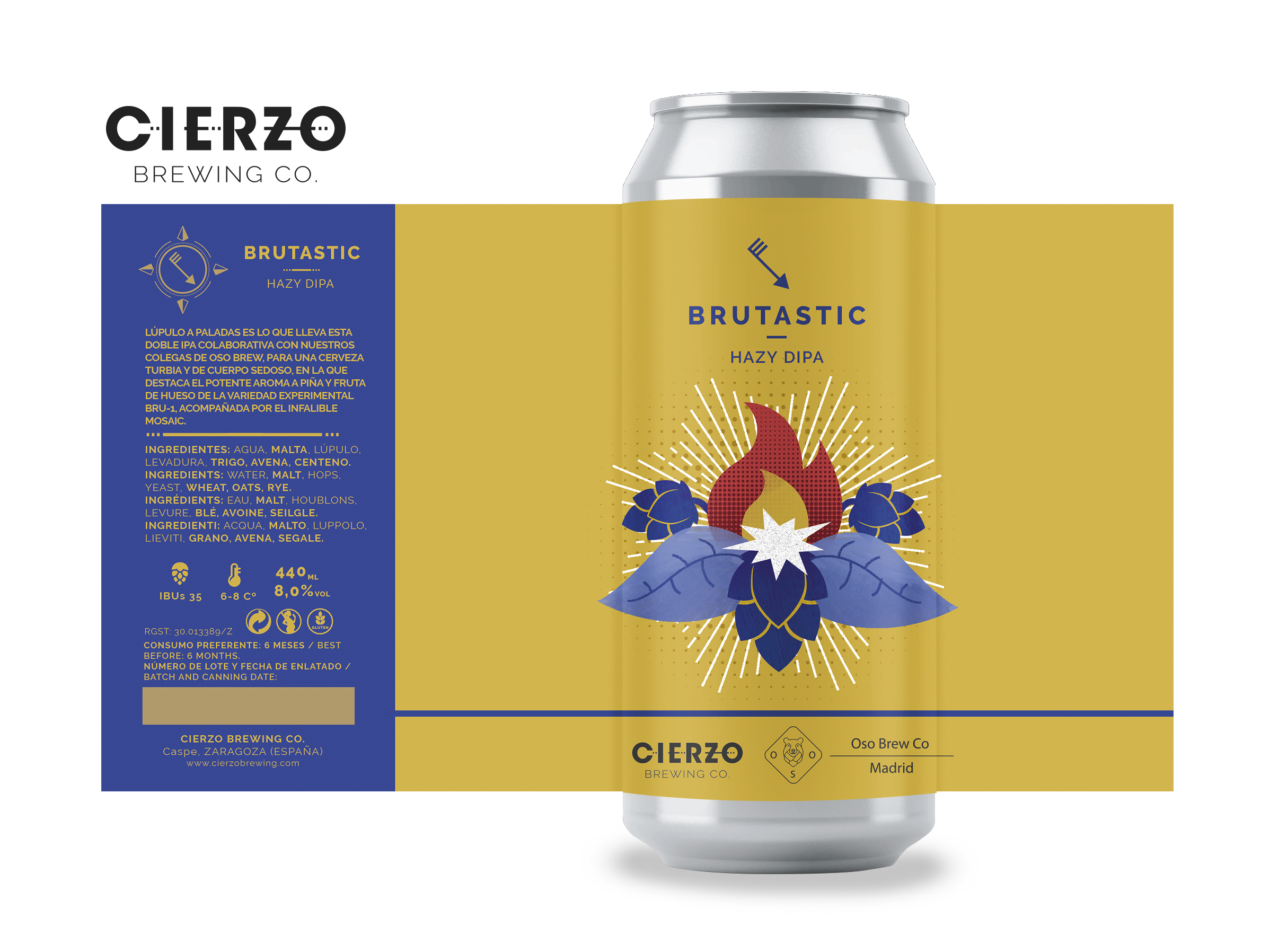 brutastic ipa cerveza zaragoza oso