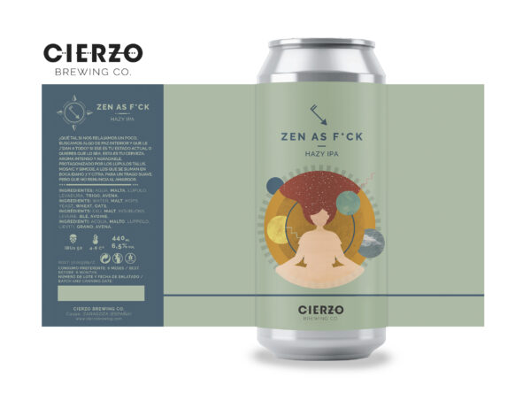 Cierzo Zen as F*ck (Pack de 12 latas) - Cierzo Brewing