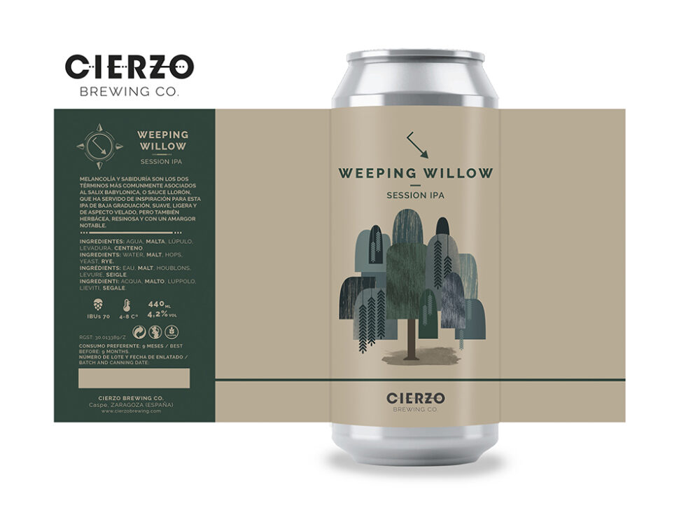 weeping willow session ipa cerveza zaragoza