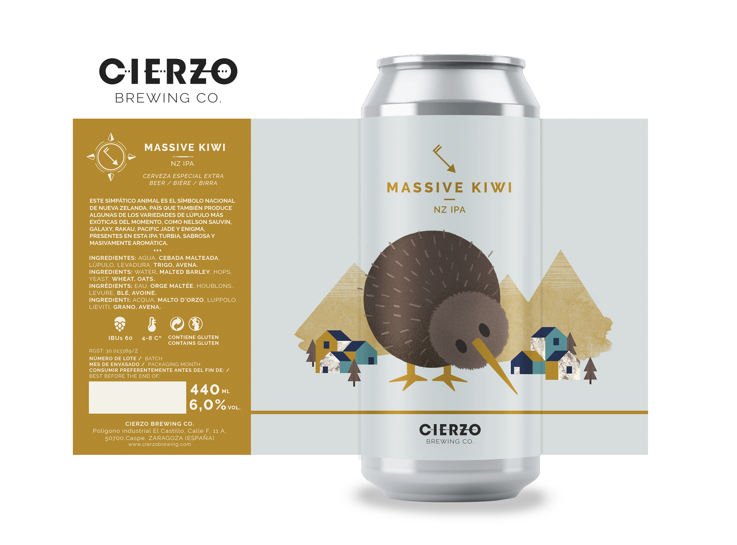 massive kiwi cerveza ipa zaragoza