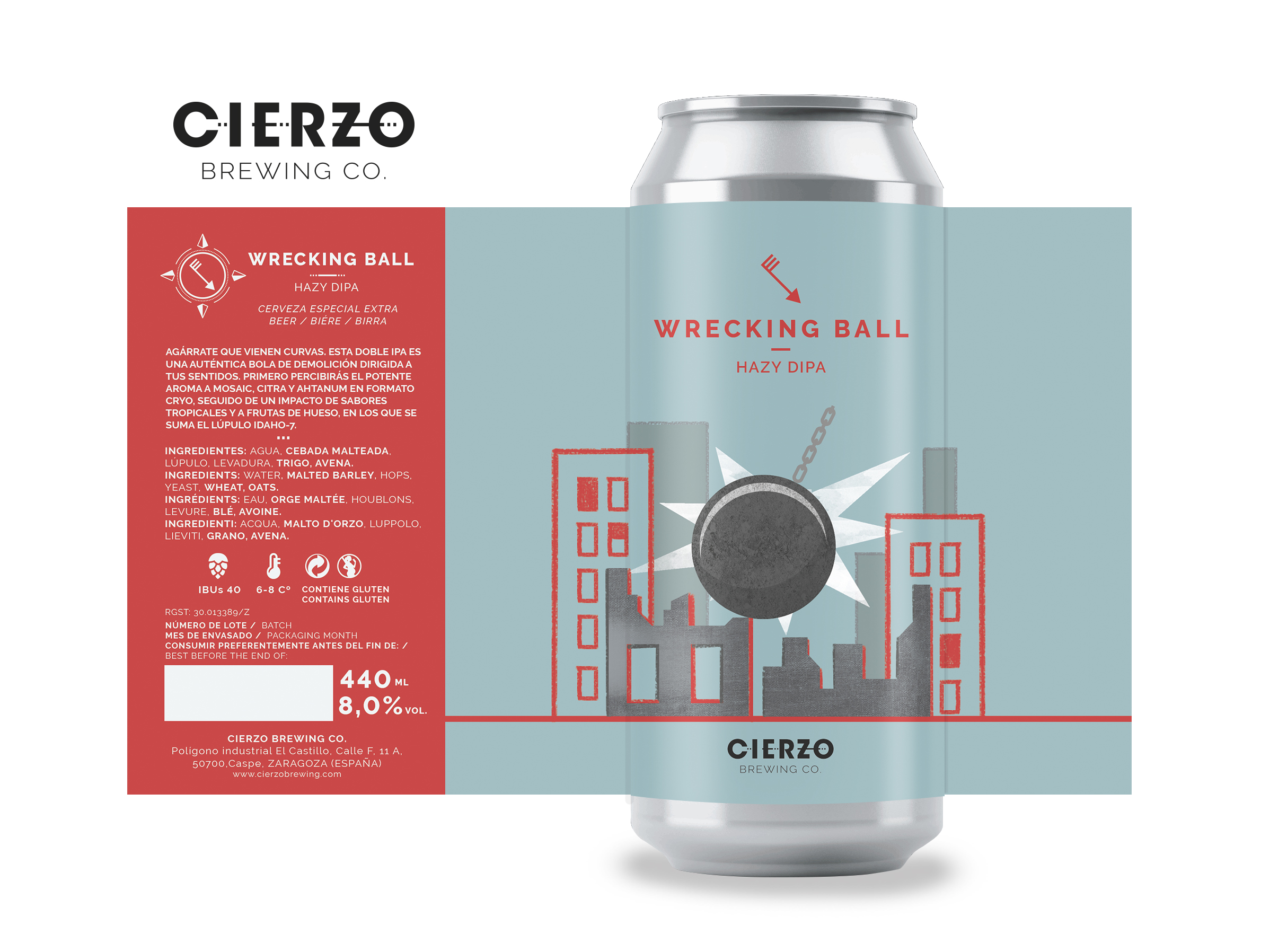 wrecking ball cerveza ipa zaragoza
