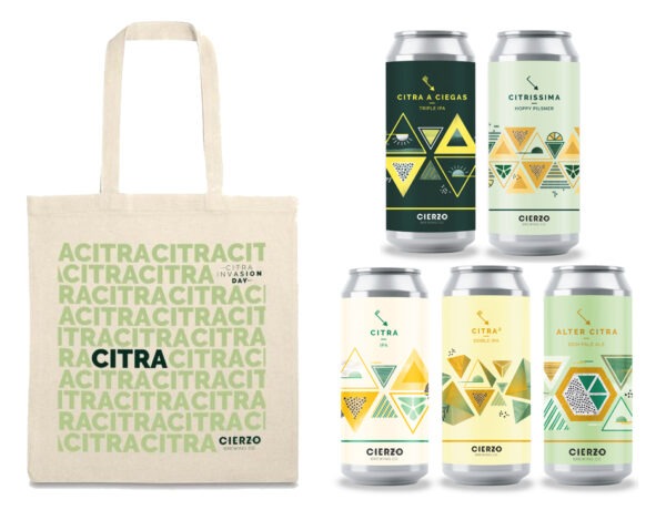 pack citra invasion cervezas tote bag