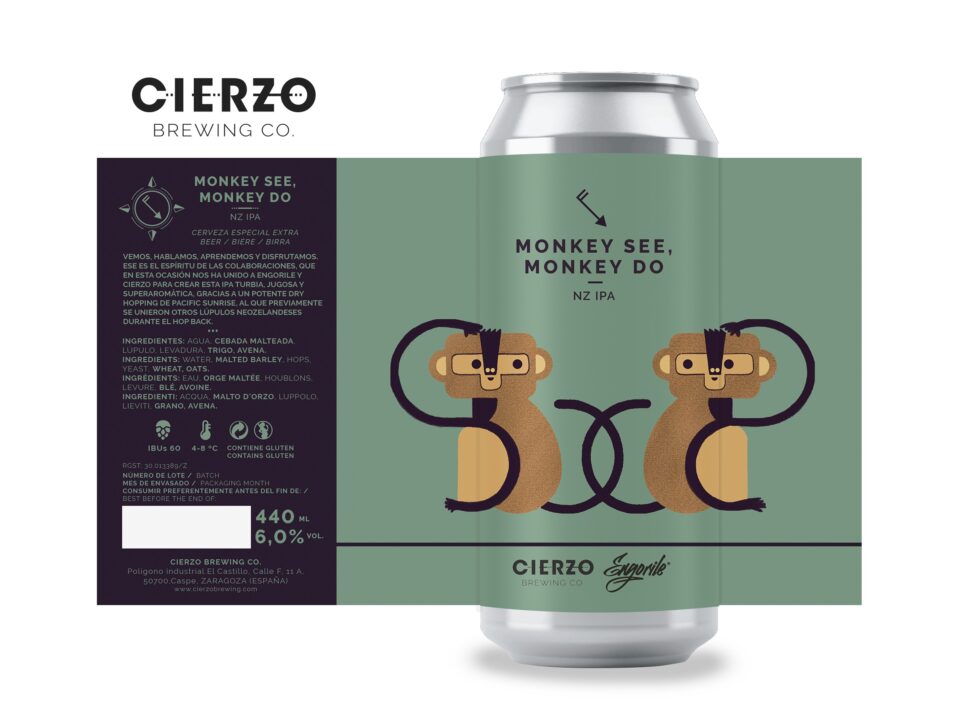 monkey see monkey do cerveza ipa zaragoza