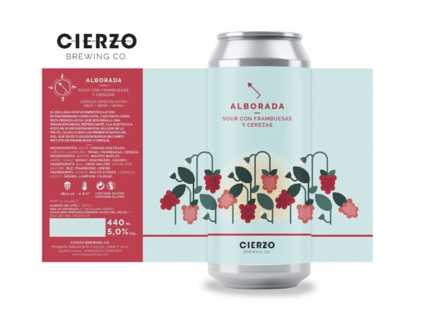 alborada cerveza sour con fruta zaragoza